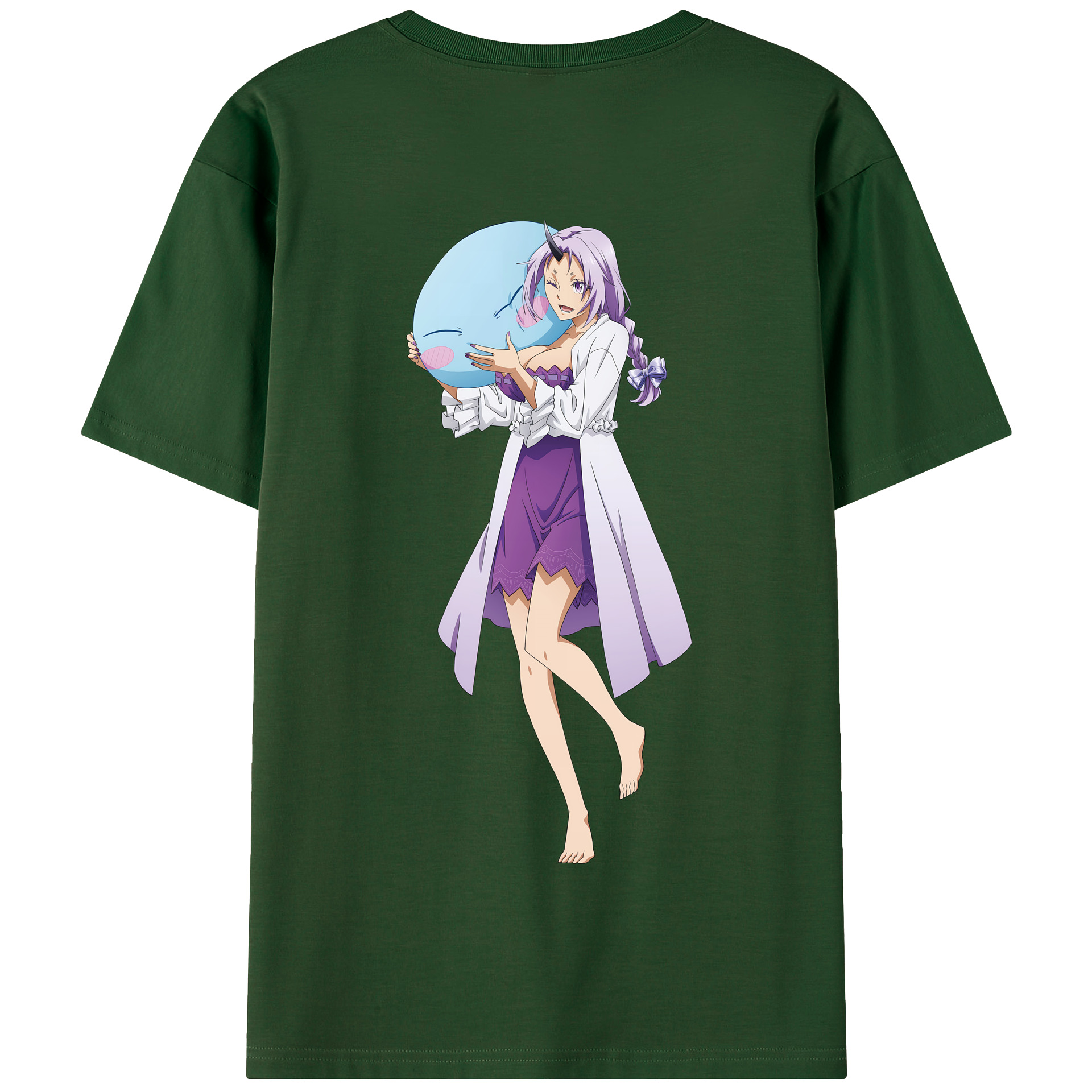 （画像用） 転スラ Regarding Reincarnated to Slime 綿100％半袖Tシャツ（背面プリント）